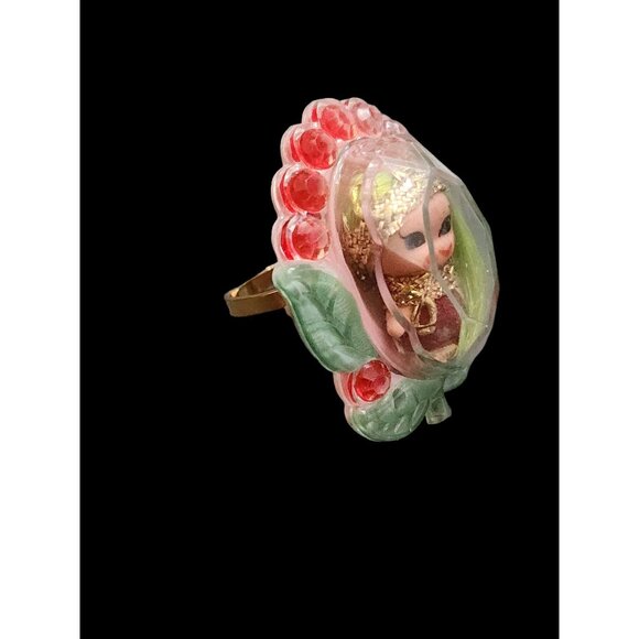 Vintage 1967 Little Kiddles Jewelry Kiddles Mattel adjustable Ring (A4757) - Picture 3 of 5